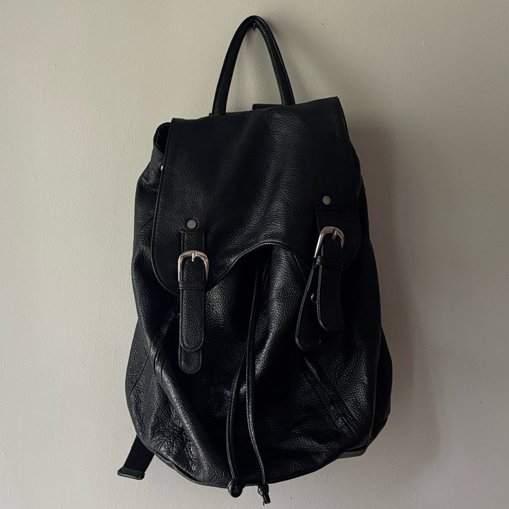 Black Amerileather Clementi Backpack - image 1